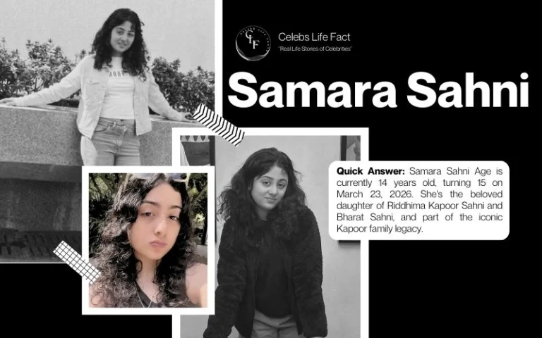 Samara Sahni Age, Biography & Family Highlights (2026) Samara Sahni Age