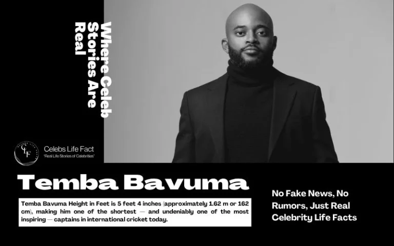 Temba Bavuma Height in Feet